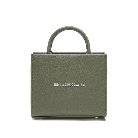 Brandon Blackwood ESR Tote- Hunter Green Recycled Leather - Picture 2 of 6